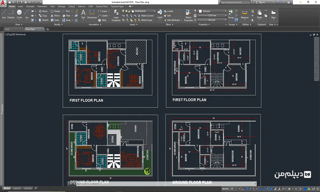 AutoCAD نرم افزار مهندسی عمران - عمران