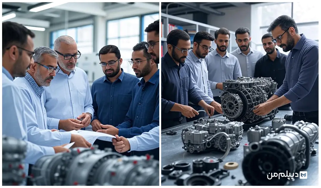 مشاغل شرکتی مهندس مکانیک خودرو