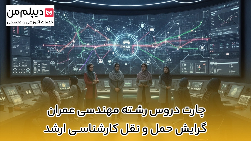 چارت دروس رشته مهندسی عمران گرایش حمل و نقل کارشناسی ارشد