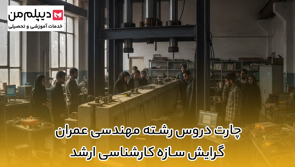 چارت دروس رشته مهندسی عمران گرایش سازه کارشناسی ارشد