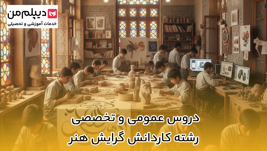 دروس عمومی و تخصصی رشته کاردانش گرایش هنر