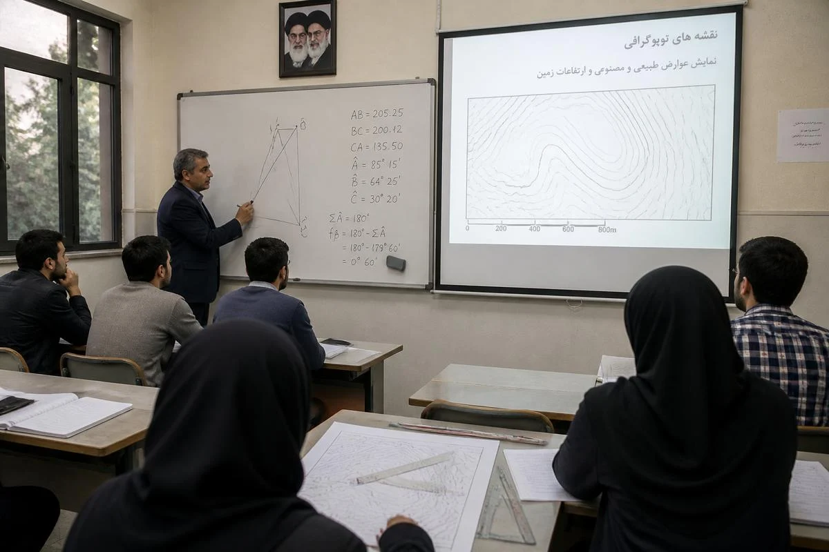 کارشناسی رشته مهندسی نقشه برداری